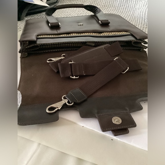 CutterBuck brown leather briefcase BRAND NEW - Picture 6 of 11